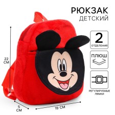 Blush backpack, with a zipper, with a pocket, 19 x 22 cm 