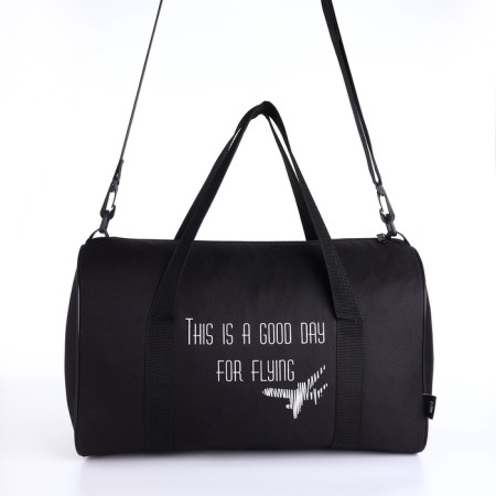 Road bag, textura, small size, black color-2