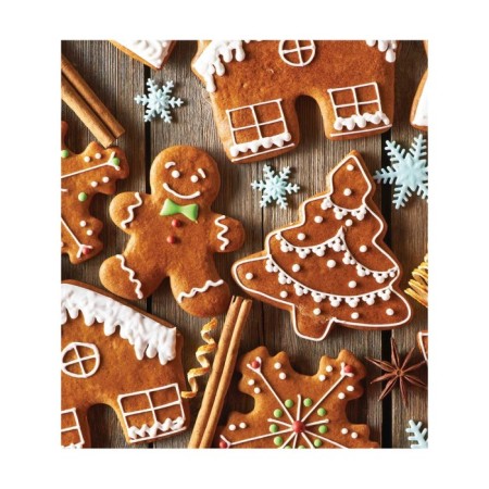 Set of napkins for setting the table "Festive gingerbread", rectangular, size 32x46 cm, 4 pcs-2
