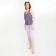 Female set (T -shirt, breeches), lilac color, size 56