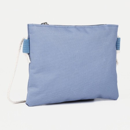 Set a youth backpack on a zipper of textiles, a chover, bag, cosmetic bag, pencil color blue-9