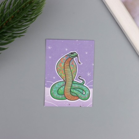 Postcard with seeds "grow itself" "snake" 5*7cm