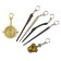 Set of metal key fobs Harry Potter, 6 items, mix