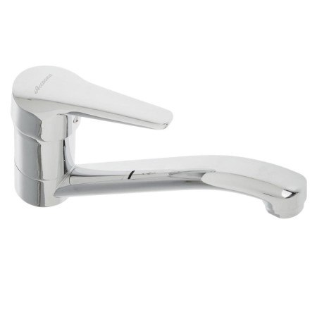 Accoona A5209 kitchen mixer, single -leaf, with nut, short, brass, chrome