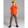 Polo for the boy PlayToday Safari, height 98 cm, Terracotta color