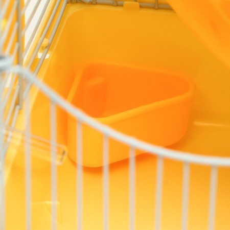 A cage for rodents "Pigger", equipped with a lock, 27 x 21 x 31 cm, yellow-6