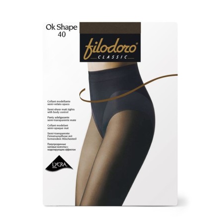 Women's tights Filodoro Ok Shape, 40 Den, size 2, Cappuccino color-1