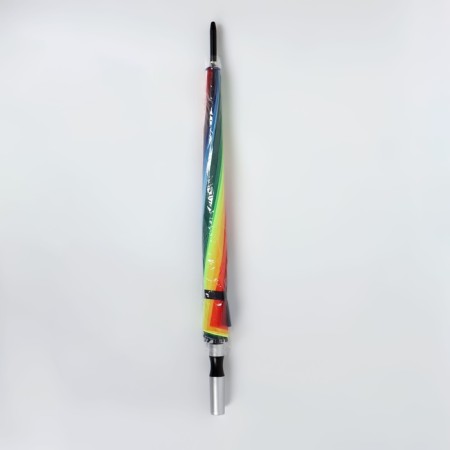 Umbrella - a semiautomatic “rainbow mood” cane, Eponge, 16 spokes, r = 48 cm, multi -colored-3