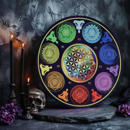 Spiritic board "7 chakras", d = 27cm-1