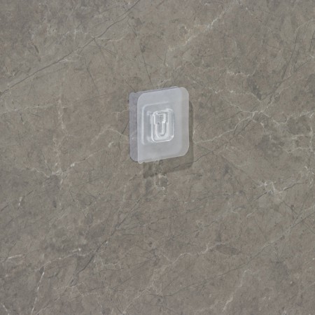 Hooks holders Double self -adhesive shares, set 2 pcs, 5.7 × 5.7 × 1 cm, transparent-14