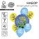 Bouquet of balls "beloved son", latex, foil, set: 7 pcs., Mix