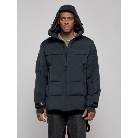 Winter ski ski ski male, size 54, dark blue color-5