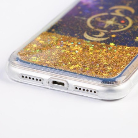 IPhone XR phone case with sparkles inside Stars, 7.6 × 15.1 cm-2