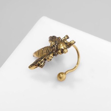 Earring "Kaff" Firefly, color black gold-2