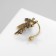 Earring "Kaff" Firefly, color black gold
