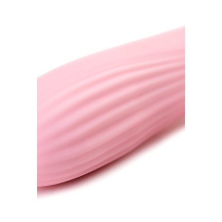 Pulsator and vibrator with heating function Eromantica EVA, silicone, pink, 20 cm-9