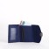 Women's wallet on the button, blue color