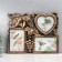 Photo frame plastic in 3 photos 10x15, 13x13 cm "Grapes" Dark Gold 26x33 cm