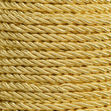 Cord twisted, d = 3 mm, 25 ± 1 m, gold color-1