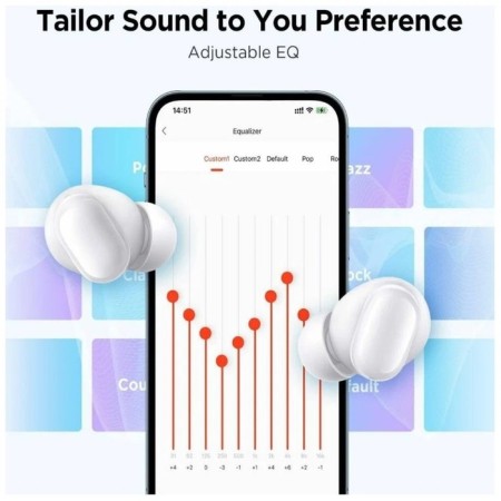Headphones 1more Omthing Airfree Buds EO009, vacuum, BT 5.3, up to 44 hours, white-4