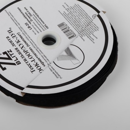 Velcro, 25 mm × 25 ± 1 m, black color-3