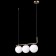 Suspended lamp Citilux "Bremen" CL112133, 60x15x30 cm, 3x40W, E27, brown color