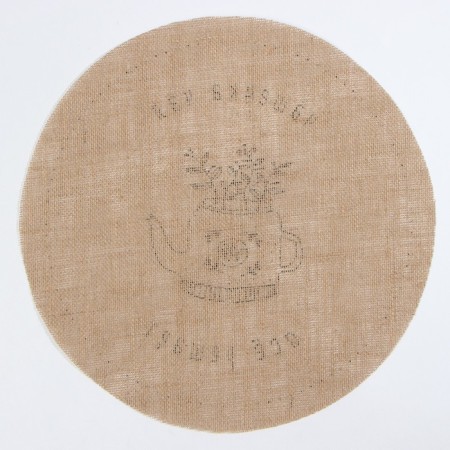 A set of napkins Ethel "Soul cuisine"- 4pcs. D38, jute-5