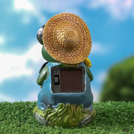 Garden Lanter "Frog with a butterfly" 7x8x15cm-3