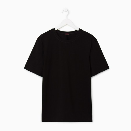 Men's T-shirt Minaku Slim Fit: Black color, rr 48-7
