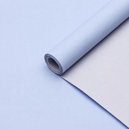 Paper packaging craft, bilateral, pastel-gray, blue, 0.68 x 10 m, 70 g/m²-1