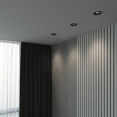 Building Light Elektrostandard, Asimo, 95x95x52 mm, GU10, black color-2