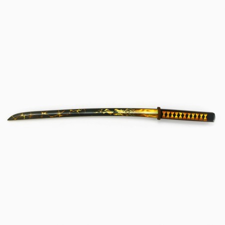 Souvenir wooden weapon "Katana Dragon with fire", length 65 cm-1