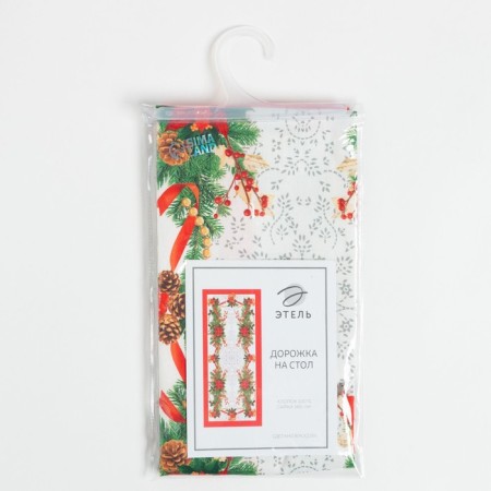 Path on the Ethel table Christmas score 30x70 +/- 3 cm, 100% cotton, sarzha 190 g/m2-1