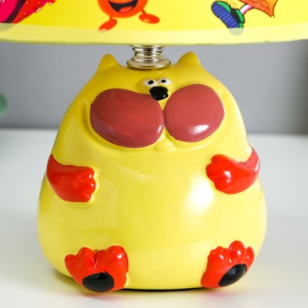 Table lamp "Cat" 1x40W E14 yellow 20x20x25cm.-4