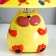 Table lamp "Cat" 1x40W E14 yellow 20x20x25cm.