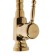Zein sink mixer, high spout, without eyeliner, brass, color gold