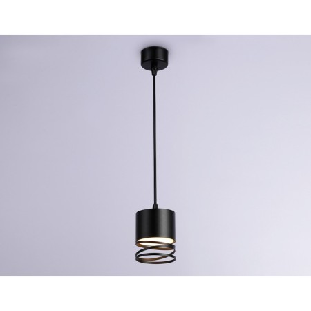 Suspended lamp with a replaceable lamp Ambrella Light, Techno, TN71109, GX53, Black Color Black-2