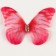 Decor for creativity "Butterfly", two -layer, set of 12 pcs., Size 1 pc. - 5 × 4 cm, red color