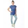 T -shirt Be Fearless be you, size 42, cornflower color
