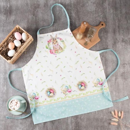Apron Ethel "Easter rabbit" 60x70 cm, 100% hl, sarzha 190 g/m2