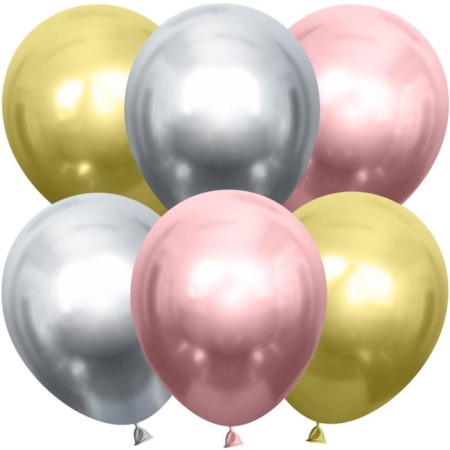 Latex Shar "12", chrome deluxe, set of 50 pcs., Mix