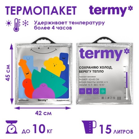 Thermal board Termy Standart 42x45 cm, met/meter