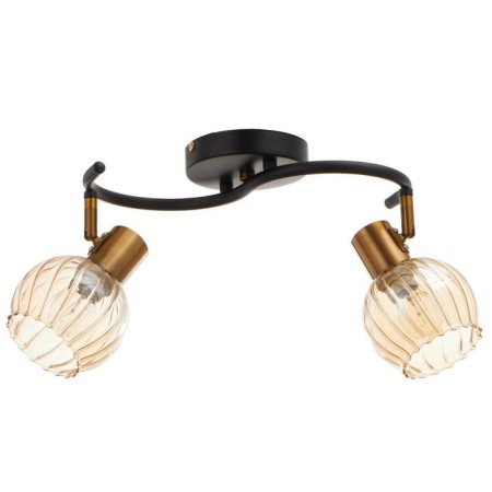 SPOT CHAST 58702/2 2x60W E14, gold/black 35x17x13 cm-3