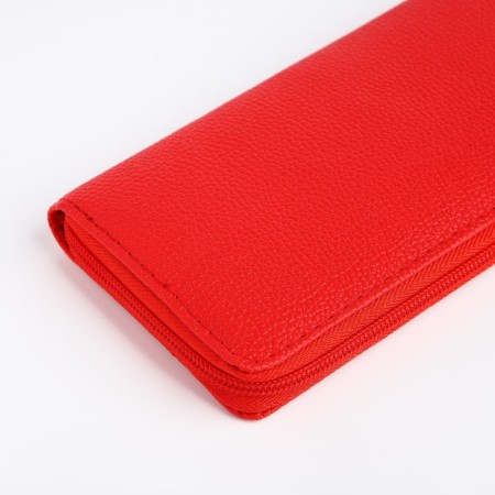 Women's wallet with lightning, red color-2
