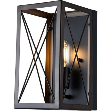 Wall lamp STILFORT 3004/08/01W Kaizer, 1x40W, E27, 150x150x280 mm, black color, brown