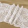 Lace elastic fabric, 180 mm × 2.7 ± 0.5 m, white color