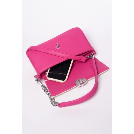 Cross-Body Bag, eco-leather, ludor pink, 24x6x15 cm-4