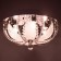 Svetogor chandelier "Drops" 4x60W E27 LED lighting chrome40x40cm