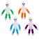 Developing toy "skeleton", color mix
