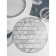 A set of serving napkins on the table “Burleske”, 4 pcs, d = 38 cm, silver color